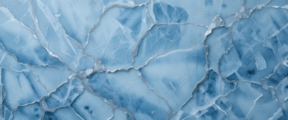 Fototapeta premium A close-up of blue marble with intricate veining patterns.