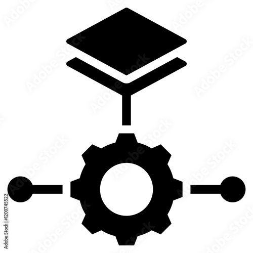 Platform As A Service Glyph Icon