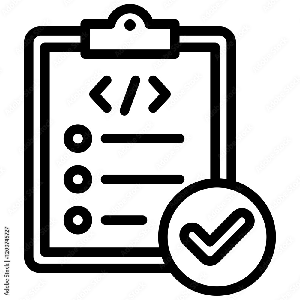 Compliance Outline Icon Compliance Outline Icon