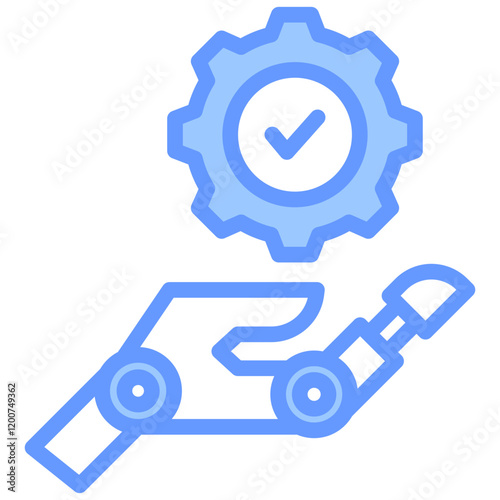 Robotic Standard Blue Icon