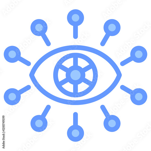 Robotic Vision Blue Icon