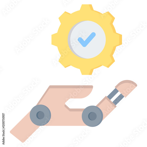 Robotic Standard Flat Icon