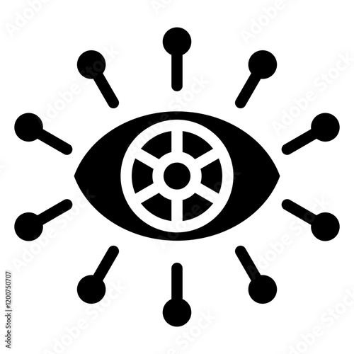 Robotic Vision Glyph Icon