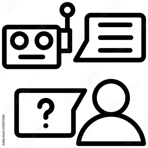 Robotic Consulting Outline Icon