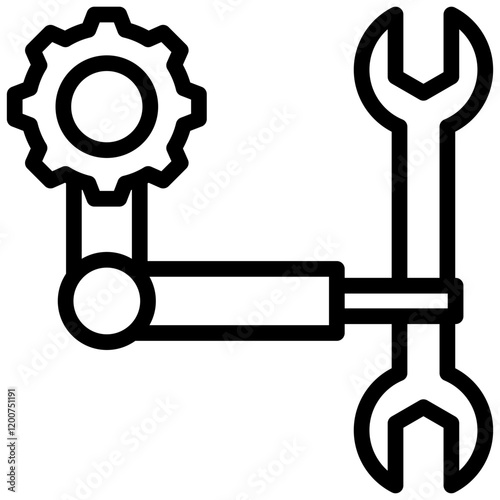 Robotic Repair Outline Icon