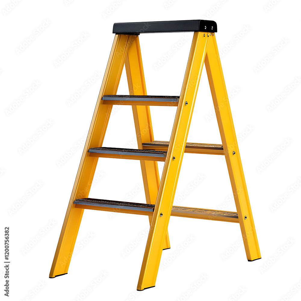 stepladder Advertisement isolated on white background full depth of field stepladder Advertisement isolated on white background full depth of field