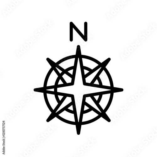 Compass icon design template