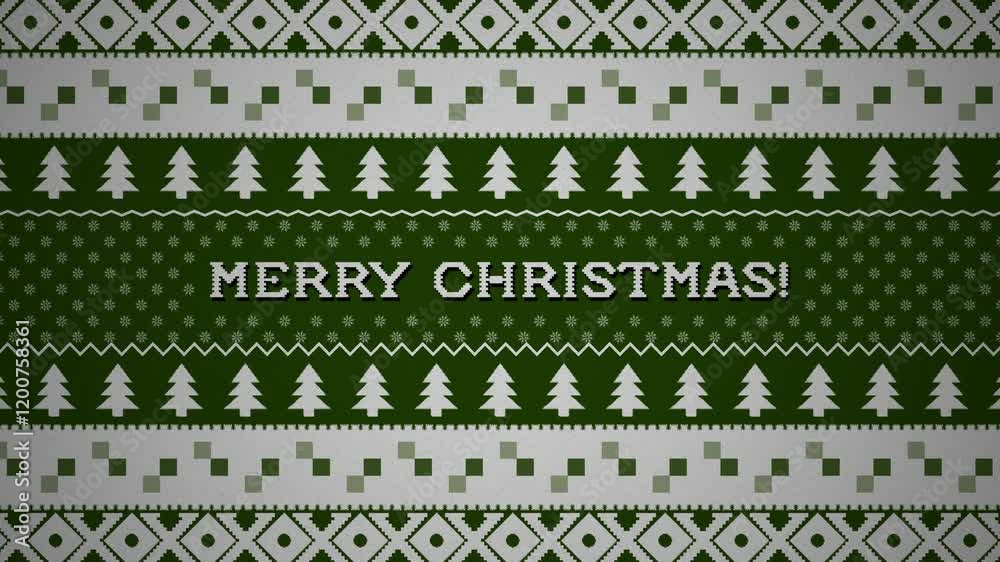 Fondo navideño de estilo suéter feo con el texto 
