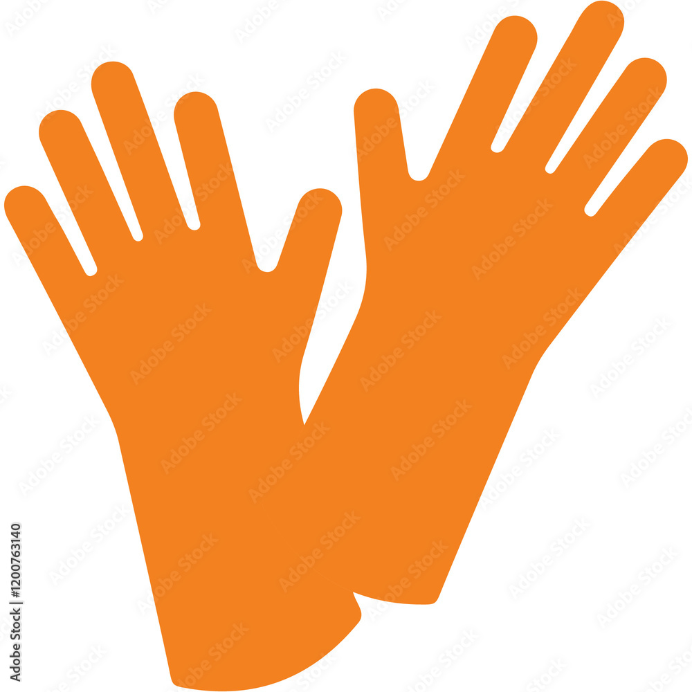 Obraz premium Rubber Gloves Illustration