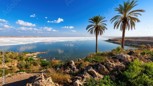 Wallpaper Mural Tranquil Salt Lake Oasis Torontodigital.ca