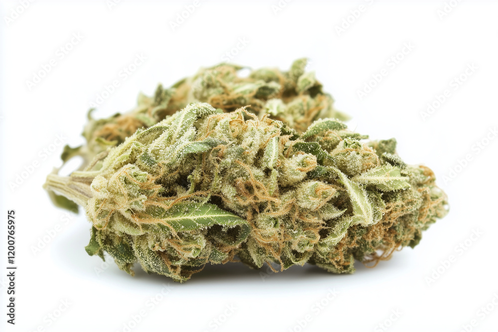 Cannabis isolated on a white background Cannabis isolated on a white background
