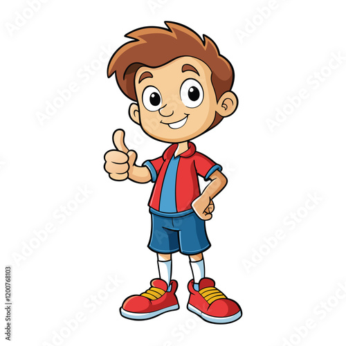 
The Boy with the Raised Thumb