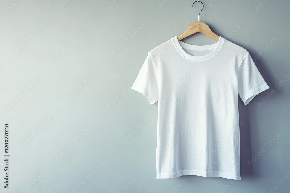 Premium Quality Image of Woman Tshirt Hanging on Wall Premium Quality Image of Woman Tshirt Hanging on Wall