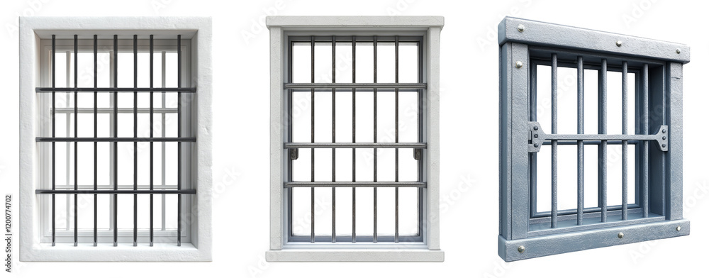 Isolated Bars of Three Different Styles on Transparent Background Isolated Bars of Three Different Styles on Transparent Background