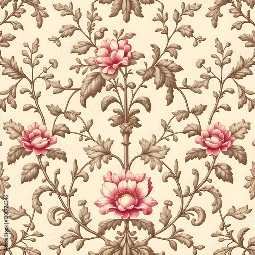 seamless pattern with flowers