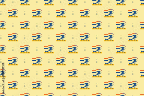 Ancient Egyptian Seamless Pattern