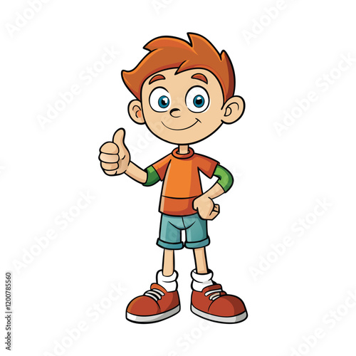 
The Boy with the Raised Thumb