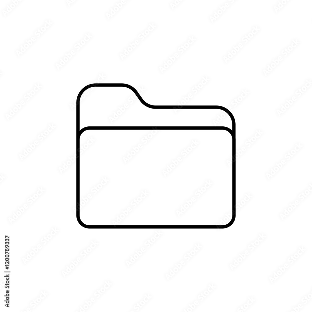 File icon Flat isolated outline sign File icon Flat isolated outline sign