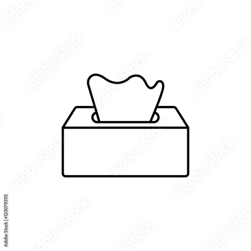 Tissue icon Flat isolated outline sign