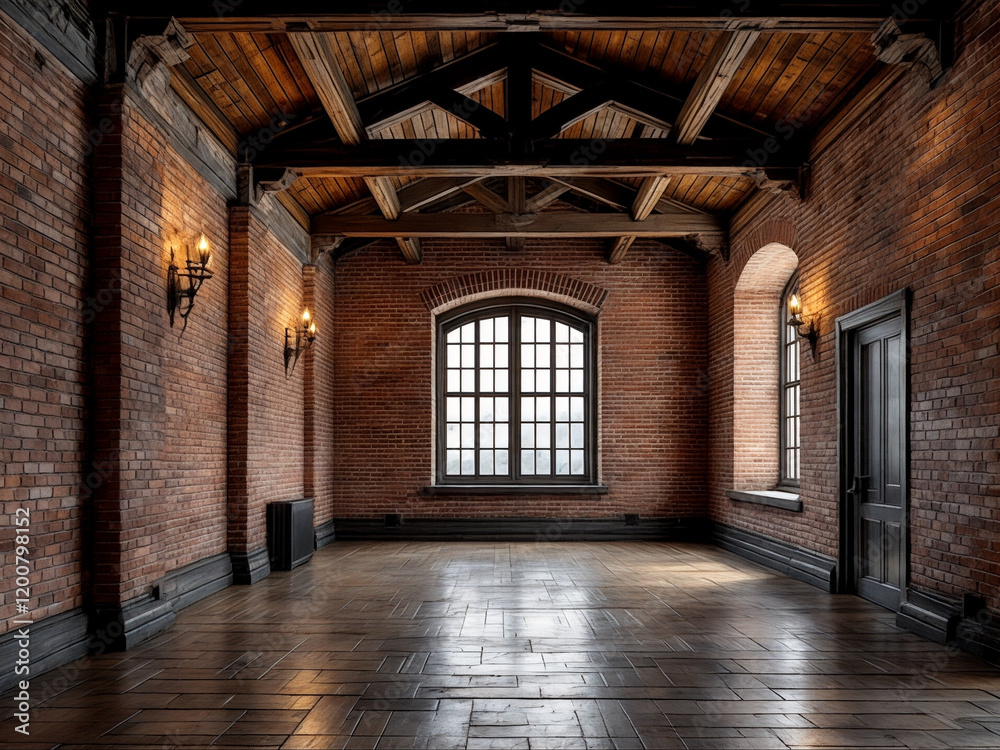 Fototapeta premium High Ceiling Industrial Loft Space