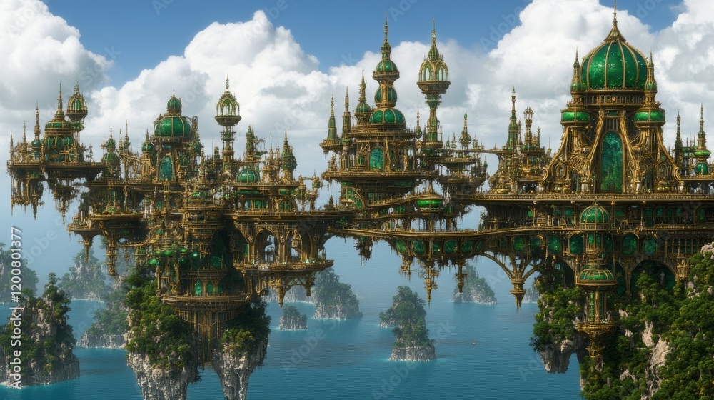 Emerald City Floating Isles Fantasy Architecture Emerald City Floating Isles Fantasy Architecture