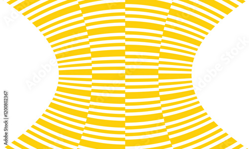 abstract trendy yellow irregular squeeze line pattern vector perfect for background.