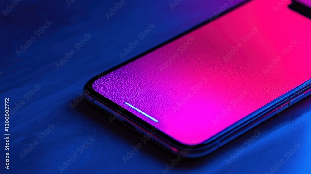Minimalist Smartphone Alert in Diffused Light Setup Minimalist Smartphone Alert in Diffused Light Setup
