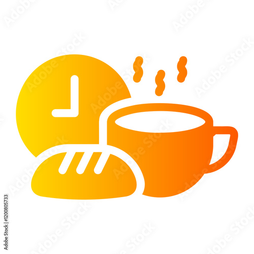coffe breaks Gradient icon
