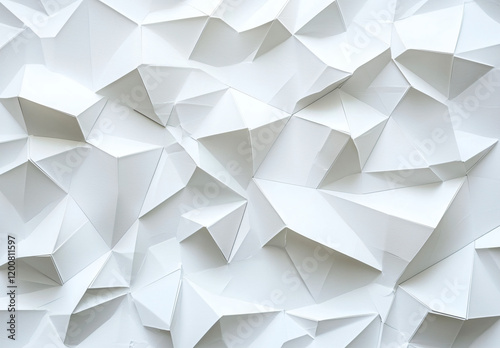 White Geometric Texture