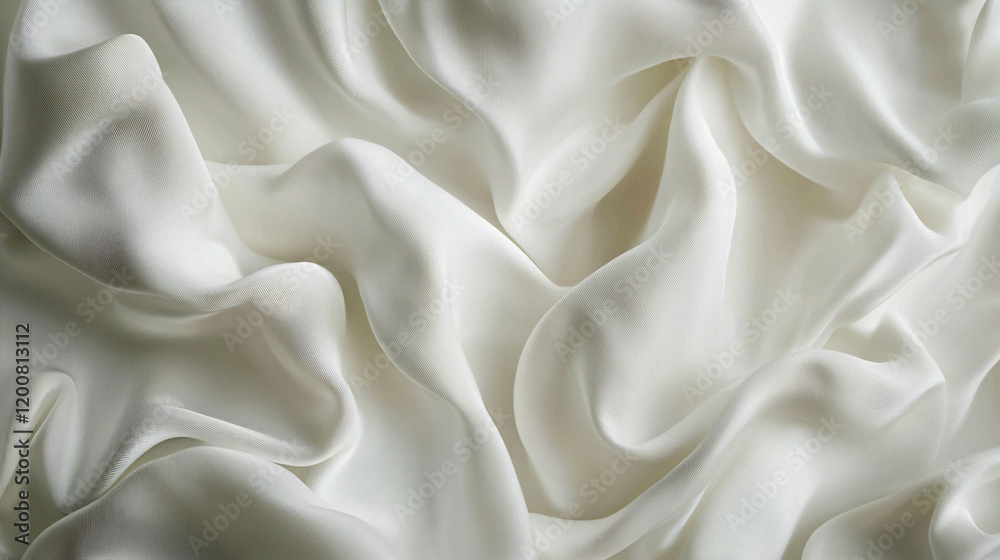 White Silk Drape White Silk Drape