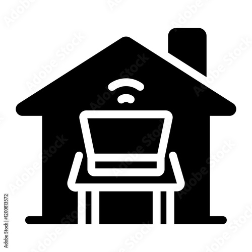 work from home Solid icon