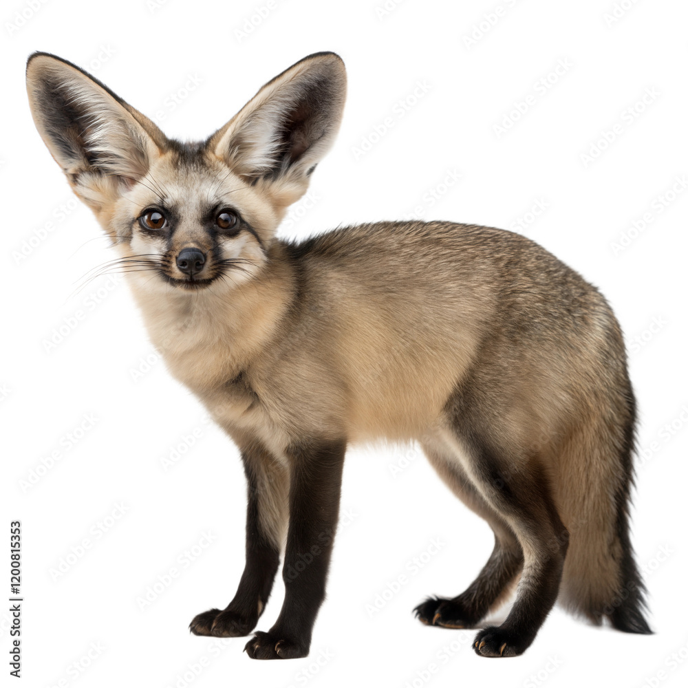 Obraz premium Bat Eared Fox AI Generated Image