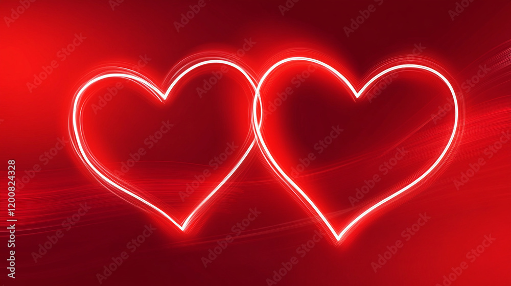 Glowing red heart on red textured background for valentines day wedding celebration Glowing red heart on red textured background for valentines day wedding celebration