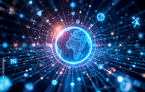 A Futuristic Representation of the Interconnected World