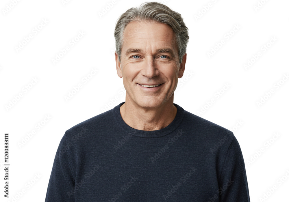 Smiling Mature Man Portrait Studio Shot Happy Grey Hair Adult Male face model human image person Smiling Mature Man Portrait Studio Shot Happy Grey Hair Adult Male face model human image person