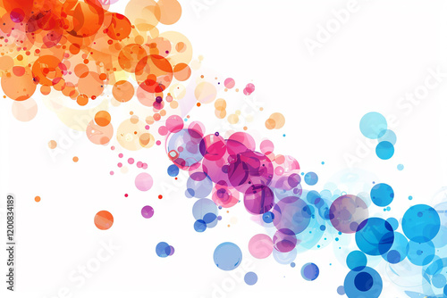 abstract colorful background with bubbles