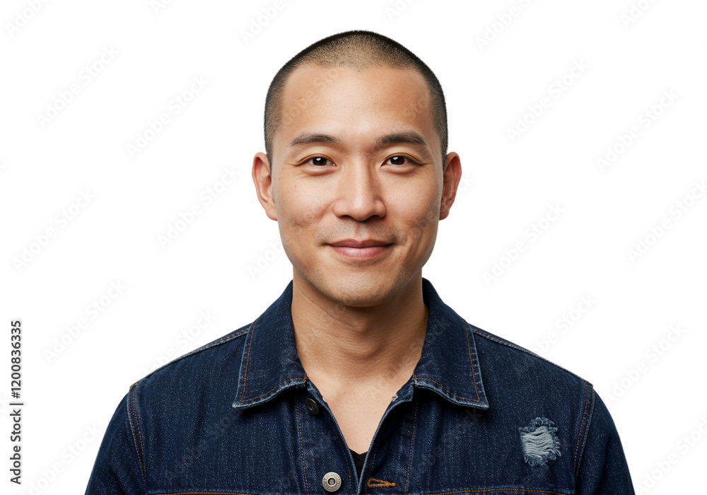 Smiling Asian Man Portrait Dark Background Studio Shot Casual Denim guy men face male cool happy Smiling Asian Man Portrait Dark Background Studio Shot Casual Denim guy men face male cool happy