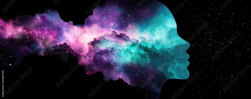 Galaxy watercolor idea. A cosmic representation of the mind's potential and creativity in vibrant colors. Galaxy watercolor idea. A cosmic representation of the mind's potential and creativity in vibrant colors.