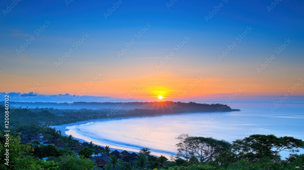 Fototapeta premium Sunrise over Tropical Coastline