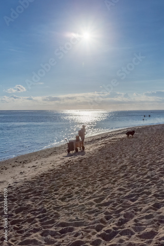 Jogging sur Plage photo