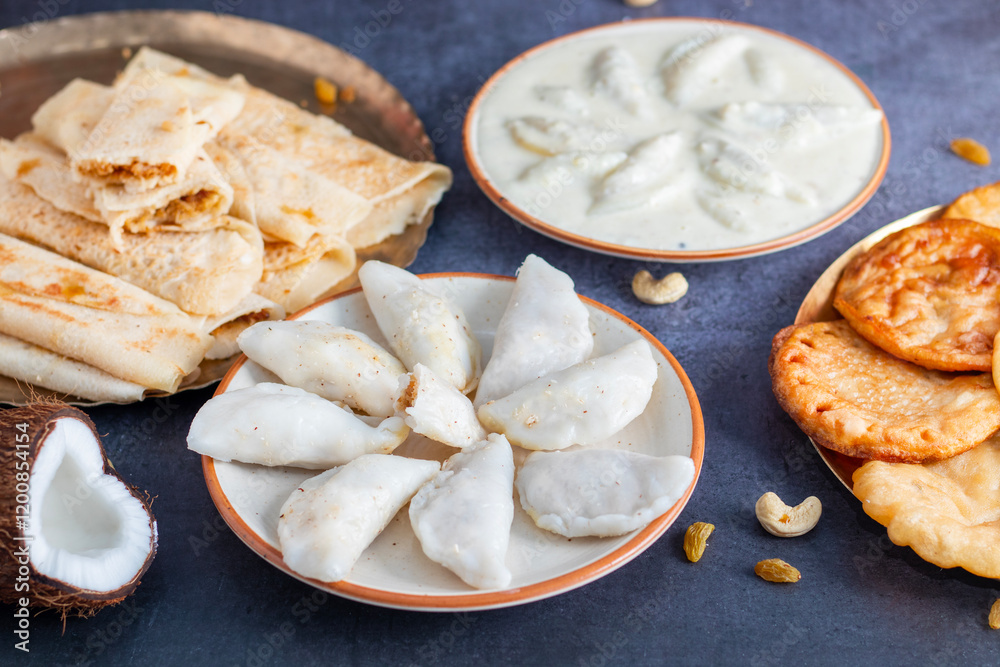 Pitha Pulli is a traditional Bengali sweet made with rice flour, jaggery, coconut, and spices, often steamed or fried. Pitha Pulli is a traditional Bengali sweet made with rice flour, jaggery, coconut, and spices, often steamed or fried.