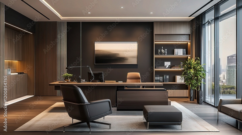 custom made wallpaper toronto digitalModern Minimalistic Corporate Workspace with Clean Lines and Design