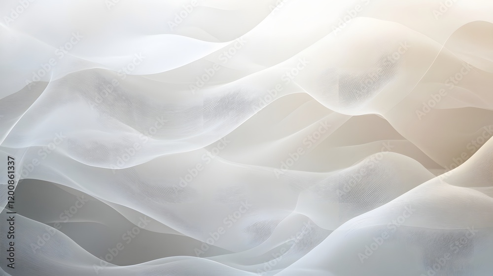 Abstract White and Beige Wave Forms Design Abstract White and Beige Wave Forms Design