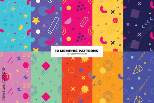 Memphis Background Set