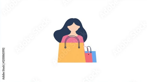 girl with shopping bags