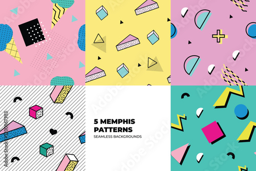 Memphis Background Set