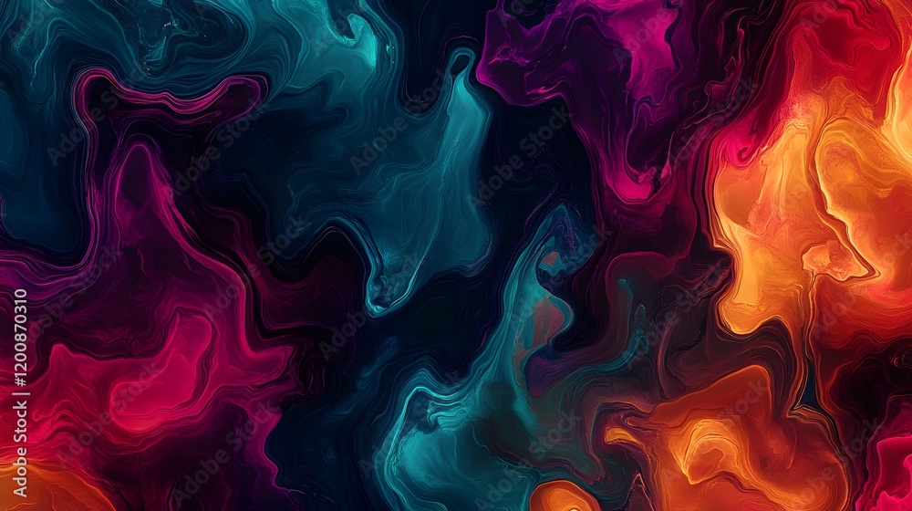 Abstract Swirling Paint Colors In Motion Abstract Swirling Paint Colors In Motion