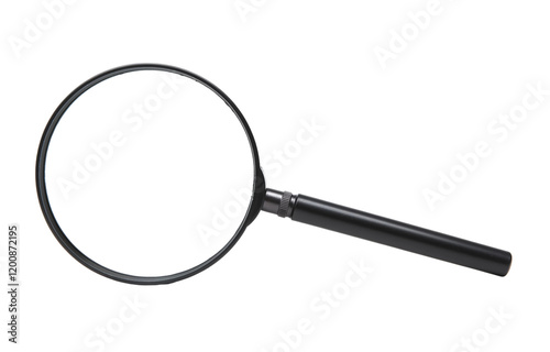 Magnifying Glass Isolated on White – High-Quality Stock Image