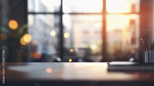 Wallpaper Mural Modern Office Workspace with Blurred Background and Natural Light Torontodigital.ca