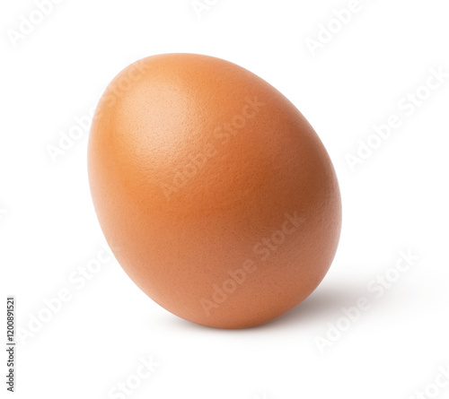 Chicken egg isolated on white background